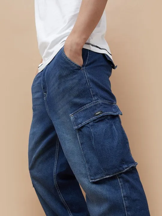 Men Cargo Styles Relaxed Fit Jeans - Image 5