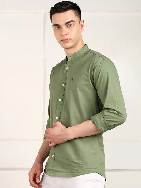 Men Slim Fit Opaque Casual Shirt - Image 3