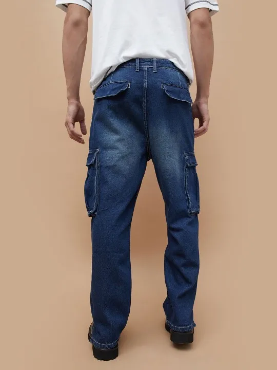 Men Cargo Styles Relaxed Fit Jeans - Image 4